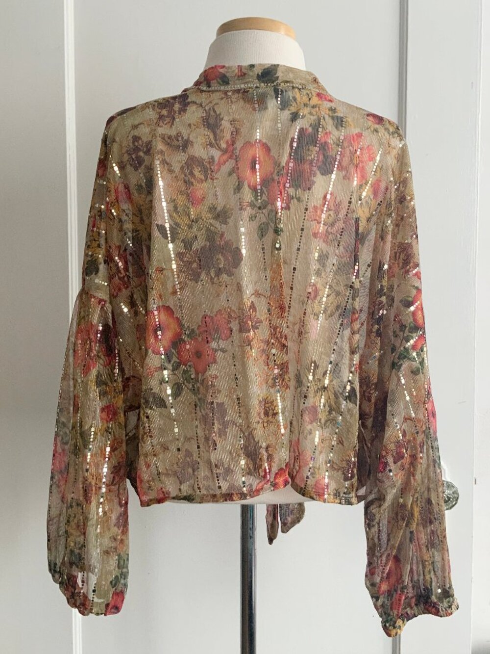 Anthropologie Shine Floral Kimono Blouse - Picture 2 of 6